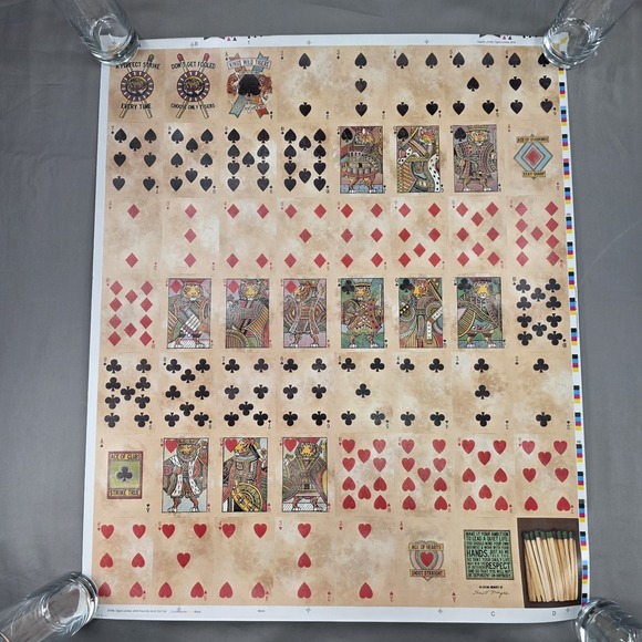 Kings Wild Project Tigers Wild Playing Cards Uncut Sheet Jackson Robinson‎ 2018